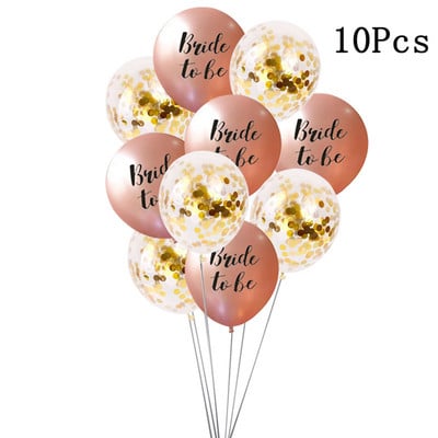 1Set Bride to Be Balon od konfeta Djeveruša Vjenčanje Tribe Bride Bride Shower Hen Night Dekoracije za djevojačku večer Potrepštine