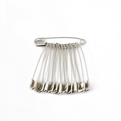 50 vnt. Sidabriniai segtukai „Pasidaryk pats“ siuvimo įrankiai Aksesuarai Nerūdijančio plieno adatos Didelis segtukas Mažas sagės drabužių priedai