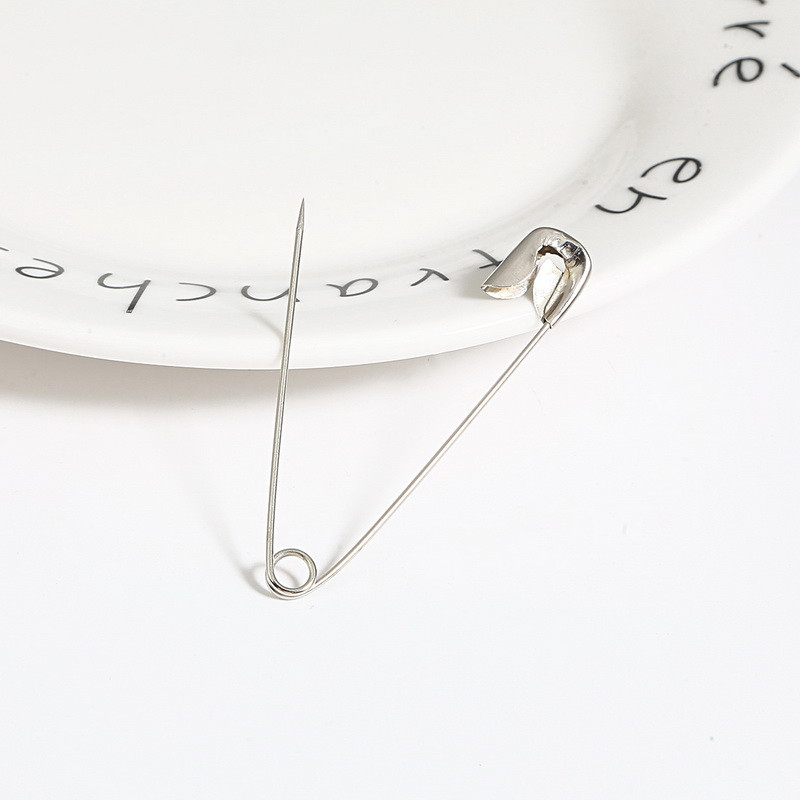 50 vnt. Sidabriniai segtukai „Pasidaryk pats“ siuvimo įrankiai Aksesuarai Nerūdijančio plieno adatos Didelis segtukas Mažas sagės drabužių priedai