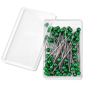 100 kom/kutija 38 cm šarene okrugle igle s bisernom glavom ubod ravno guranje šivaće igle za izradu kroja DIY pozicioniranje alata za šivanje