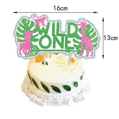 Νέο ροζ χρυσό Wild One Theme Party Επιτραπέζια σκεύη μιας χρήσης Ζούγκλα Ζώο σερβίτσιο Χάρτινο Πιάτο Κύπελλο Διακοσμήσεις για πάρτι γενεθλίων για κορίτσια