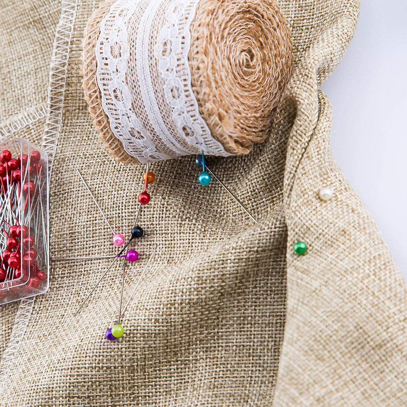 100 tk/karp 38 mm õmblusnõelad klaaskuuli mitmevärvilised peanõelad sirged teppimisnõelad pärlipead rõivameistrile.