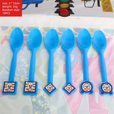 Θέμα οχημάτων μηχανικής Μαχαιροπήρουνα μιας χρήσης Προμήθειες για παιδικά πάρτι Κινούμενα σχέδια Διακόσμηση αυτοκινήτου για γενέθλια Κορίτσι Παιδικό πάρτι βάση τούρτας