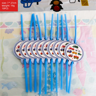 Θέμα οχημάτων μηχανικής Μαχαιροπήρουνα μιας χρήσης Προμήθειες για παιδικά πάρτι Κινούμενα σχέδια Διακόσμηση αυτοκινήτου για γενέθλια Κορίτσι Παιδικό πάρτι βάση τούρτας