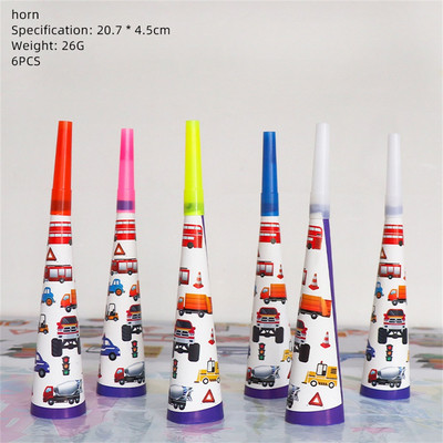 Θέμα οχημάτων μηχανικής Μαχαιροπήρουνα μιας χρήσης Προμήθειες για παιδικά πάρτι Κινούμενα σχέδια Διακόσμηση αυτοκινήτου για γενέθλια Κορίτσι Παιδικό πάρτι βάση τούρτας