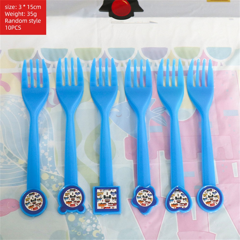 Θέμα οχημάτων μηχανικής Μαχαιροπήρουνα μιας χρήσης Προμήθειες για παιδικά πάρτι Κινούμενα σχέδια Διακόσμηση αυτοκινήτου για γενέθλια Κορίτσι Παιδικό πάρτι βάση τούρτας