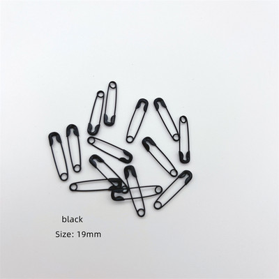 500 kom./Parta 19 mm Mješavina zlatne/srebrne/crne sigurnosne igle za naljepnice s naljepnicama Vješanje pribadača s naljepnicama Zatvarač DIY alati za šivanje odjeće Stezaljka za igle