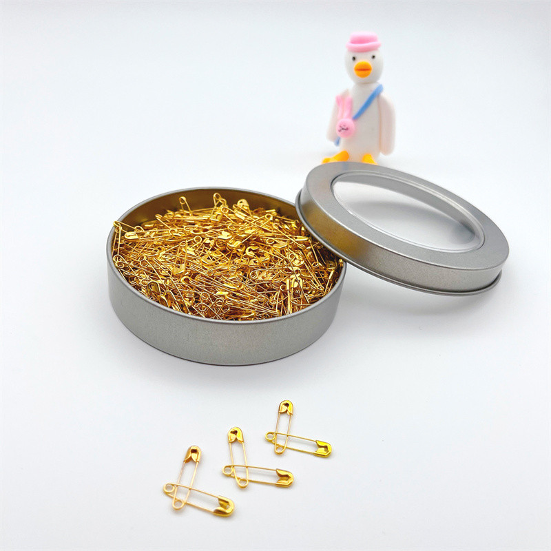500 kom./Parta 19 mm Mješavina zlatne/srebrne/crne sigurnosne igle za naljepnice s naljepnicama Vješanje pribadača s naljepnicama Zatvarač DIY alati za šivanje odjeće Stezaljka za igle