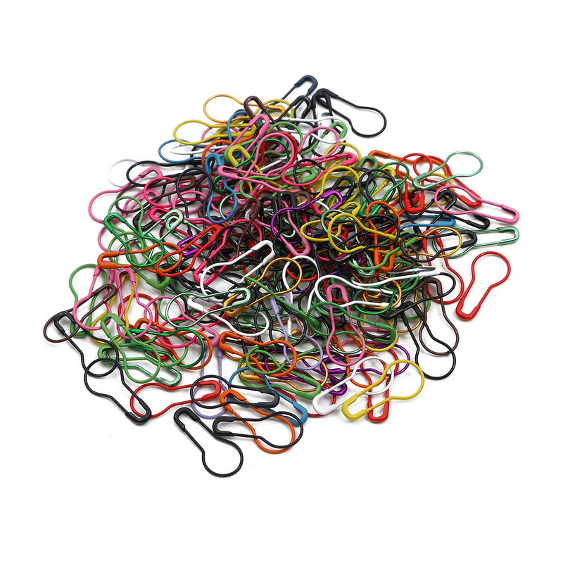 Καρφίτσες ασφαλείας Mix Color Gourd Shape Metal Clips Καρφίτσες κολοκύθας Πλεκτομηχανές Σταυροβελονιά Μαρκαδόρος Καρφίτσες ετικέτας Κλιπ 100 τεμάχια/Κουτί