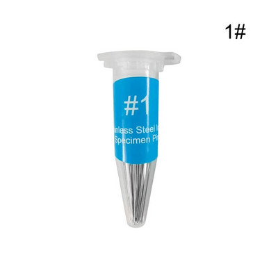 100 kom. Pribadače za uzorke insekata od nehrđajućeg čelika Pribor za seciranje insekata Igla s plastičnom kutijom Laboratorijski entomološki pribor