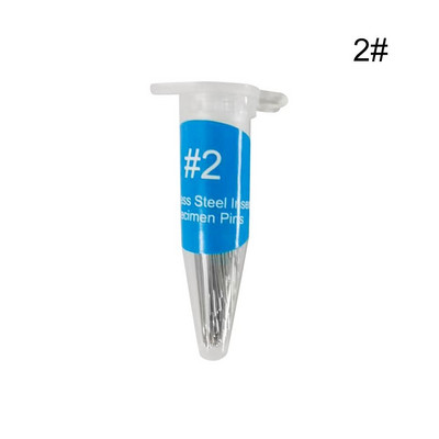 100 kom. Pribadače za uzorke insekata od nehrđajućeg čelika Pribor za seciranje insekata Igla s plastičnom kutijom Laboratorijski entomološki pribor