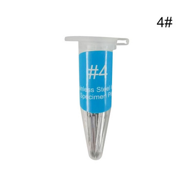 100 kom. Pribadače za uzorke insekata od nehrđajućeg čelika Pribor za seciranje insekata Igla s plastičnom kutijom Laboratorijski entomološki pribor