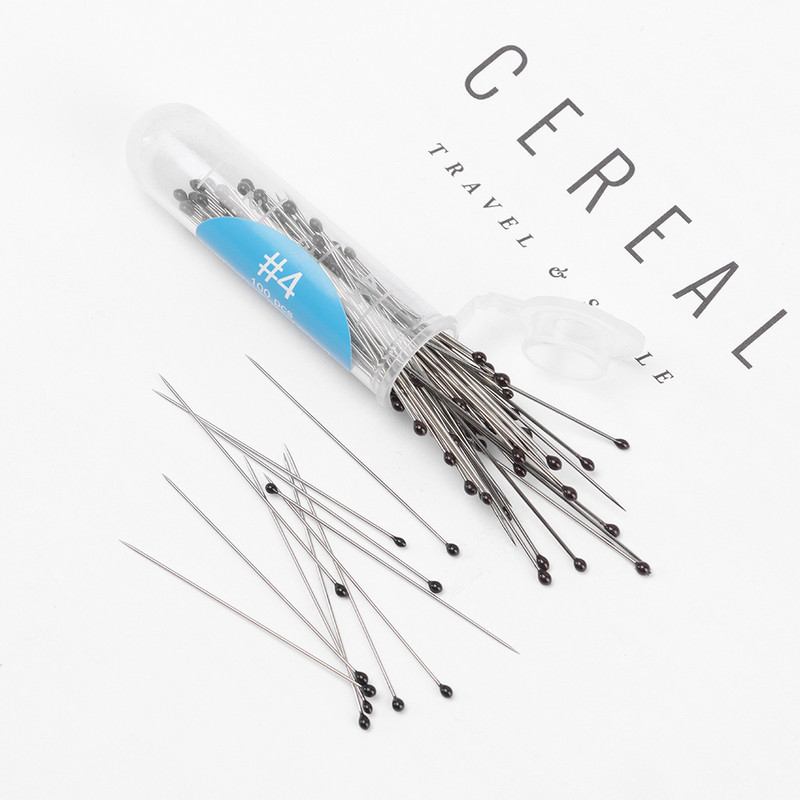 100 kom. Pribadače za uzorke insekata od nehrđajućeg čelika Pribor za seciranje insekata Igla s plastičnom kutijom Laboratorijski entomološki pribor