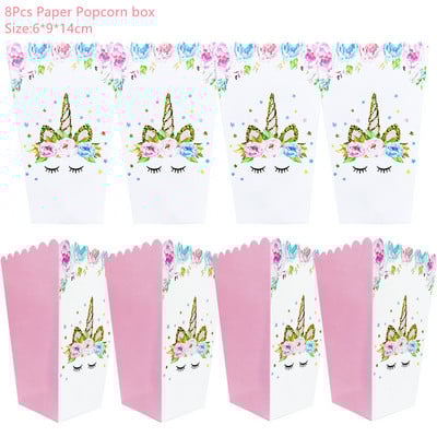 Ükssarviku peokaunistus Sünnipäevapeo kaunistus Lapsele Ükssarviku ühekordsed lauanõude komplekt Beebi dušš Tüdruku sünnipäevapeotarbed