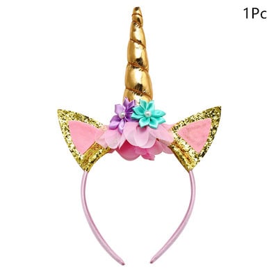 Ükssarviku peokaunistus Sünnipäevapeo kaunistus Lapsele Ükssarviku ühekordsed lauanõude komplekt Beebi dušš Tüdruku sünnipäevapeotarbed