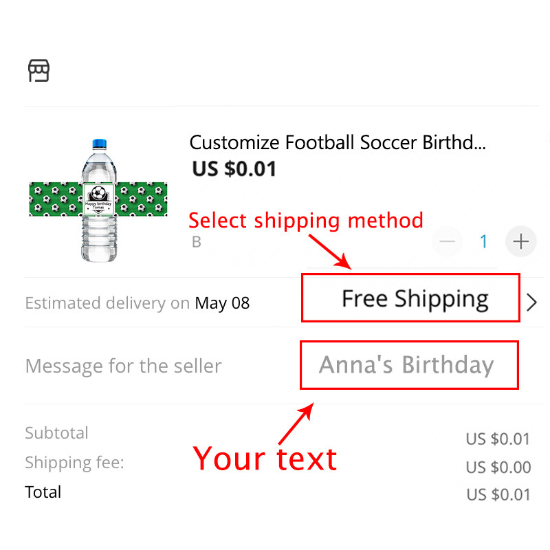 Prilagodite Nogometni Nogometni Dekor za Rođendansku Proslavu Zamotajte Naljepnicu Naljepnice za Bocu Vode Personalizirane Naljepnice za Dječju Rođendansku Proslavu