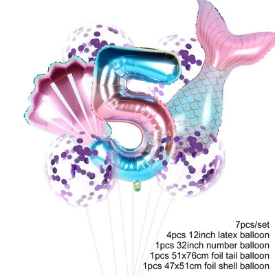 FENGRISE Cutie de bomboane Mica sirenă Decor pentru petrecere de aniversare pentru copii Rechizite pentru petrecere cu sirenă Tema sirenă Favor de petrecere Cadou pentru fete