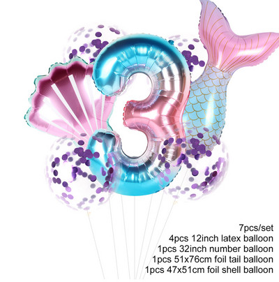 FENGRISE Cutie de bomboane Mica sirenă Decor pentru petrecere de aniversare pentru copii Rechizite pentru petrecere cu sirenă Tema sirenă Favor de petrecere Cadou pentru fete