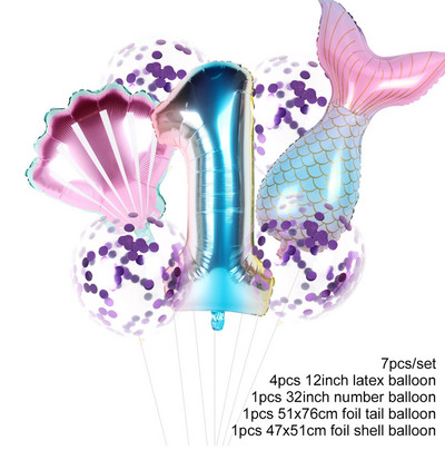 FENGRISE Cutie de bomboane Mica sirenă Decor pentru petrecere de aniversare pentru copii Rechizite pentru petrecere cu sirenă Tema sirenă Favor de petrecere Cadou pentru fete