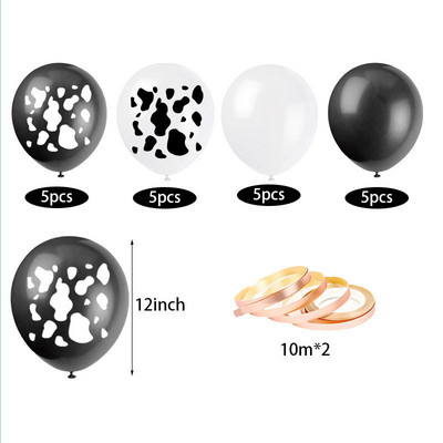 Dekoracije za rođendanske zabave na temu krave s farme Jednokratna šalica Tanjur Stolnjak Baloni životinjska krava za djecu Dekoracija za tuširanje djeteta