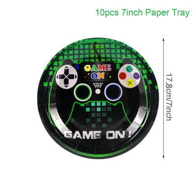 Βιντεοπαιχνίδι Happy Birthday Banner Gamepad Boy Inflate Party Supplies Παιχνίδι GAME ON Foil Balloon Happy Birthday Διακόσμηση Παιδικά παιχνίδια