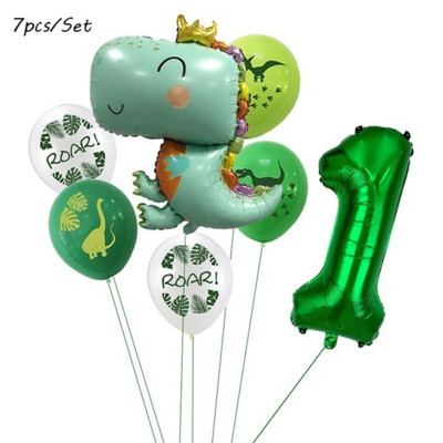 12 ιντσών Dino Balloons Banner Dinosaur Jungle Wild Animal Party Confetti Ballons ROAR Μπαλόνια λατέξ Παιδικά πάρτι γενεθλίων