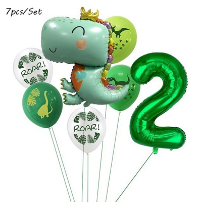 12 ιντσών Dino Balloons Banner Dinosaur Jungle Wild Animal Party Confetti Ballons ROAR Μπαλόνια λατέξ Παιδικά πάρτι γενεθλίων
