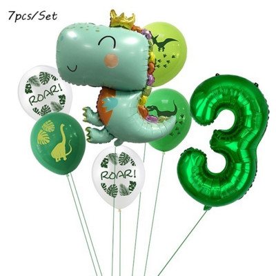 12 ιντσών Dino Balloons Banner Dinosaur Jungle Wild Animal Party Confetti Ballons ROAR Μπαλόνια λατέξ Παιδικά πάρτι γενεθλίων