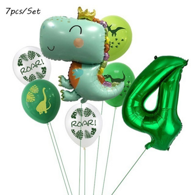 12 ιντσών Dino Balloons Banner Dinosaur Jungle Wild Animal Party Confetti Ballons ROAR Μπαλόνια λατέξ Παιδικά πάρτι γενεθλίων