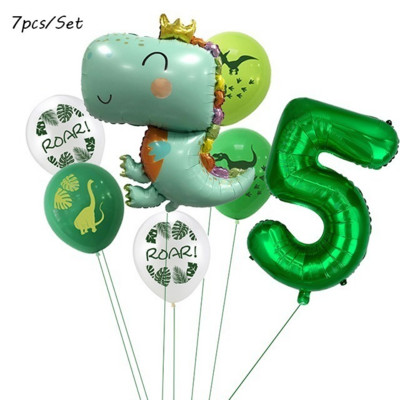 12 ιντσών Dino Balloons Banner Dinosaur Jungle Wild Animal Party Confetti Ballons ROAR Μπαλόνια λατέξ Παιδικά πάρτι γενεθλίων