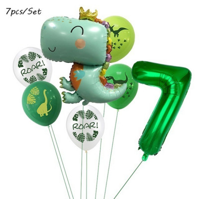 12 ιντσών Dino Balloons Banner Dinosaur Jungle Wild Animal Party Confetti Ballons ROAR Μπαλόνια λατέξ Παιδικά πάρτι γενεθλίων