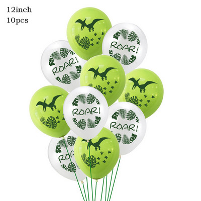 12 ιντσών Dino Balloons Banner Dinosaur Jungle Wild Animal Party Confetti Ballons ROAR Μπαλόνια λατέξ Παιδικά πάρτι γενεθλίων