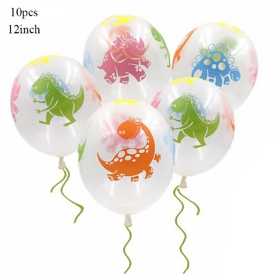 12 ιντσών Dino Balloons Banner Dinosaur Jungle Wild Animal Party Confetti Ballons ROAR Μπαλόνια λατέξ Παιδικά πάρτι γενεθλίων