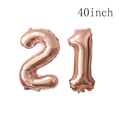 Ροζ χρυσό 18 27 30 35 40 50 60 Foil Balloons Tinsel Fringe κουρτίνες Τραπεζοπανάκι Ποτό Καλαμάκια Διακόσμηση πάρτι γενεθλίων 30ου 40ου