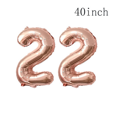 Ροζ χρυσό 18 27 30 35 40 50 60 Foil Balloons Tinsel Fringe κουρτίνες Τραπεζοπανάκι Ποτό Καλαμάκια Διακόσμηση πάρτι γενεθλίων 30ου 40ου