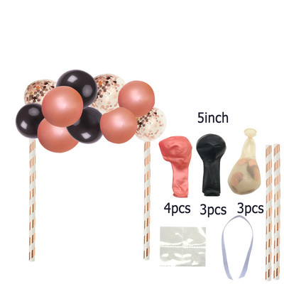 Ροζ χρυσό 18 27 30 35 40 50 60 Foil Balloons Tinsel Fringe κουρτίνες Τραπεζοπανάκι Ποτό Καλαμάκια Διακόσμηση πάρτι γενεθλίων 30ου 40ου