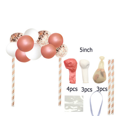 Ροζ χρυσό 18 27 30 35 40 50 60 Foil Balloons Tinsel Fringe κουρτίνες Τραπεζοπανάκι Ποτό Καλαμάκια Διακόσμηση πάρτι γενεθλίων 30ου 40ου