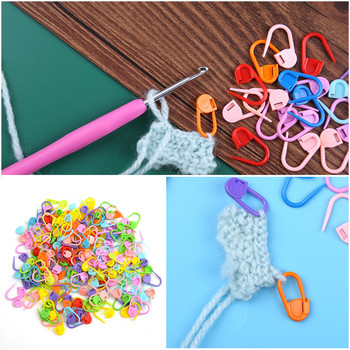 1 комплект пластмасови маркери за плетене на една кука Маркери за щипка за игли за плетене, пръстени, шевни аксесоари за Направи си сам, тъкане, инструменти за плетене