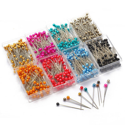 Hot Sale 100Pcs Sewing Pins 38mm Pearl Ball Head Push Pins Straight Quilting Pins for Dressmaking Jewelry Decor DIY Sewing Tools
