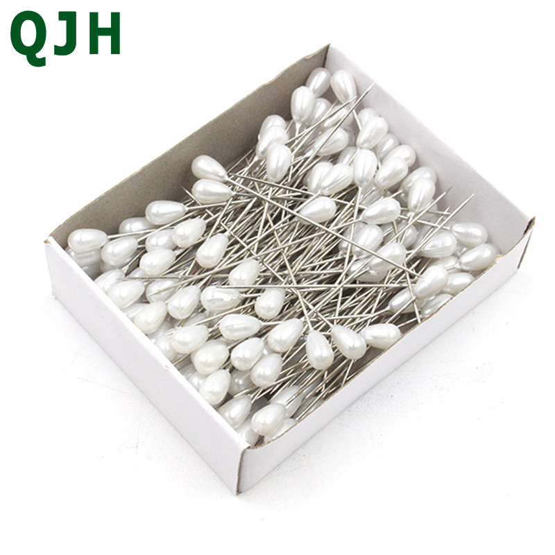 Χονδρική πώληση 144 τμχ/σετ πολύχρωμες & λευκές βελόνες τοποθέτησης DIY εργαλεία ραπτικής αξεσουάρ συνονθύλευμα εντοπισμού μαργαριταριών ανοιχτόχρωμες ίσιες καρφίτσες