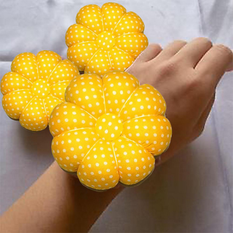 Kõrvitsakujuline nõelanõela padi randmerihm Minikangast randmenõelapadja nööpnõelahoidja nõelahoidja kudumisõmblustööriistade jaoks