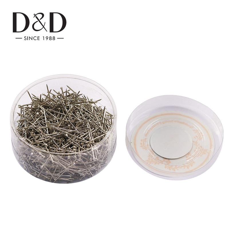 900/1000db Fejű tűk Rozsdamentes acél finom foltos egyenes tűk 26 mm-es varrótűk varráshoz Ékszerkészítés Barkács varróeszközök