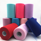 100 jardi 15 cm organza tüll rullpooli kangas lint DIY tutu seelik kingitus käsitöö Baby Shower pulmapeo kaunistus Kuldne hõbe