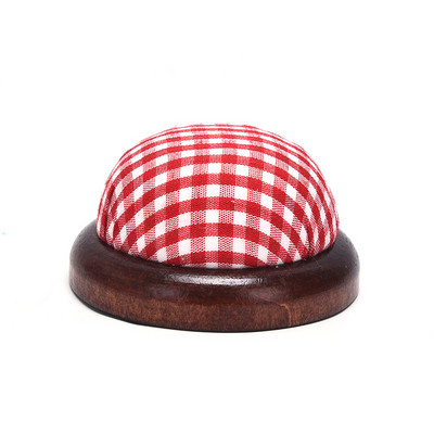 1 tk pallikujuline DIY käsitöönõela padjahoidja puidust põhjaga õmblusnõela padjaga Kodu õmblustööriistad tarvik