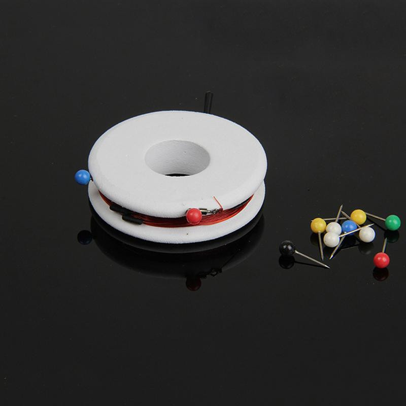 100 τμχ Μίνι καρφίτσες ώθησης Στρογγυλές σφαίρες κεφαλής χάρτη με ανοξείδωτο σημείο για χειροτεχνίες γραφείου DIY καρφίτσες σήμανσης (Μαύρο/Κόκκινο)