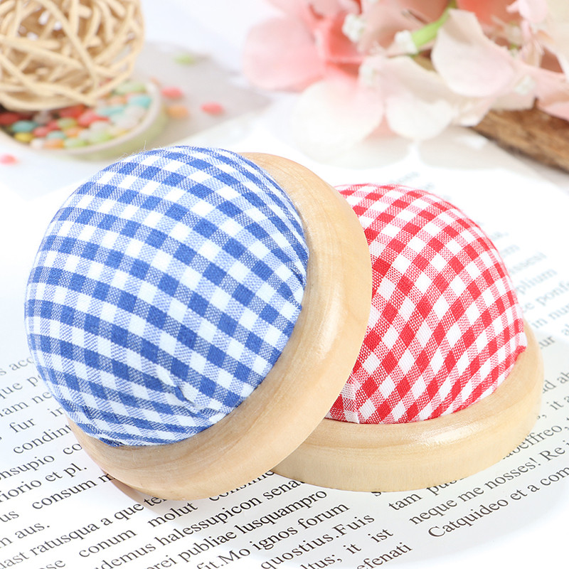 1kom kuglasti DIY držač jastuka s iglama za rukotvorine s drvenim dnom Jastučić za kućne alate za šivanje