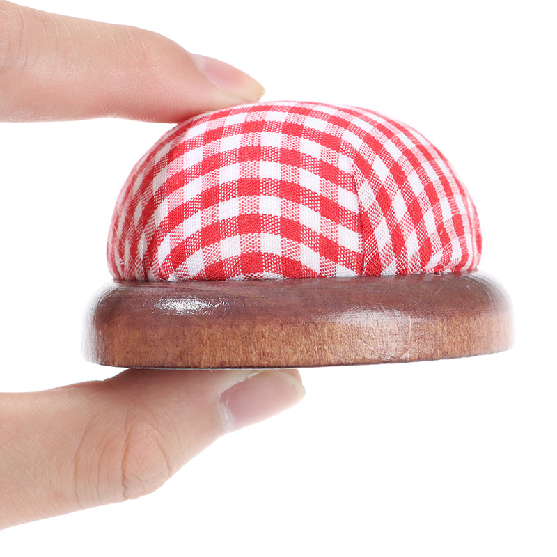 1kom kuglasti DIY držač jastuka s iglama za rukotvorine s drvenim dnom Jastučić za kućne alate za šivanje