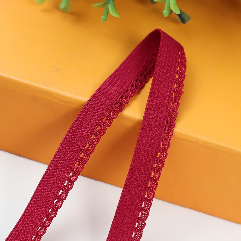 10 mm tamprios nėrinių apdailos elastinė juosta apatiniams liemenėlės drabužių siuvimo priedai „pasidaryk pats“ rankų darbo amatų audinys