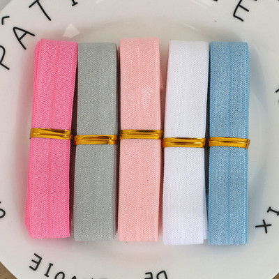 5 jardai / rinkinys 1 jardas vienai spalvai, 16 mm pločio atspausdintas lankstymas ant elastinės priešo juostelės, tamprios juostos, pasidaryk pats, amatų reikmenys