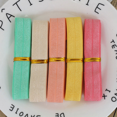 5 jardai / rinkinys 1 jardas vienai spalvai, 16 mm pločio atspausdintas lankstymas ant elastinės priešo juostelės, tamprios juostos, pasidaryk pats, amatų reikmenys
